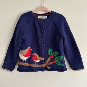 NFS.  Baby Boden Precious Christmas winter cardigan sweater size 2-3
